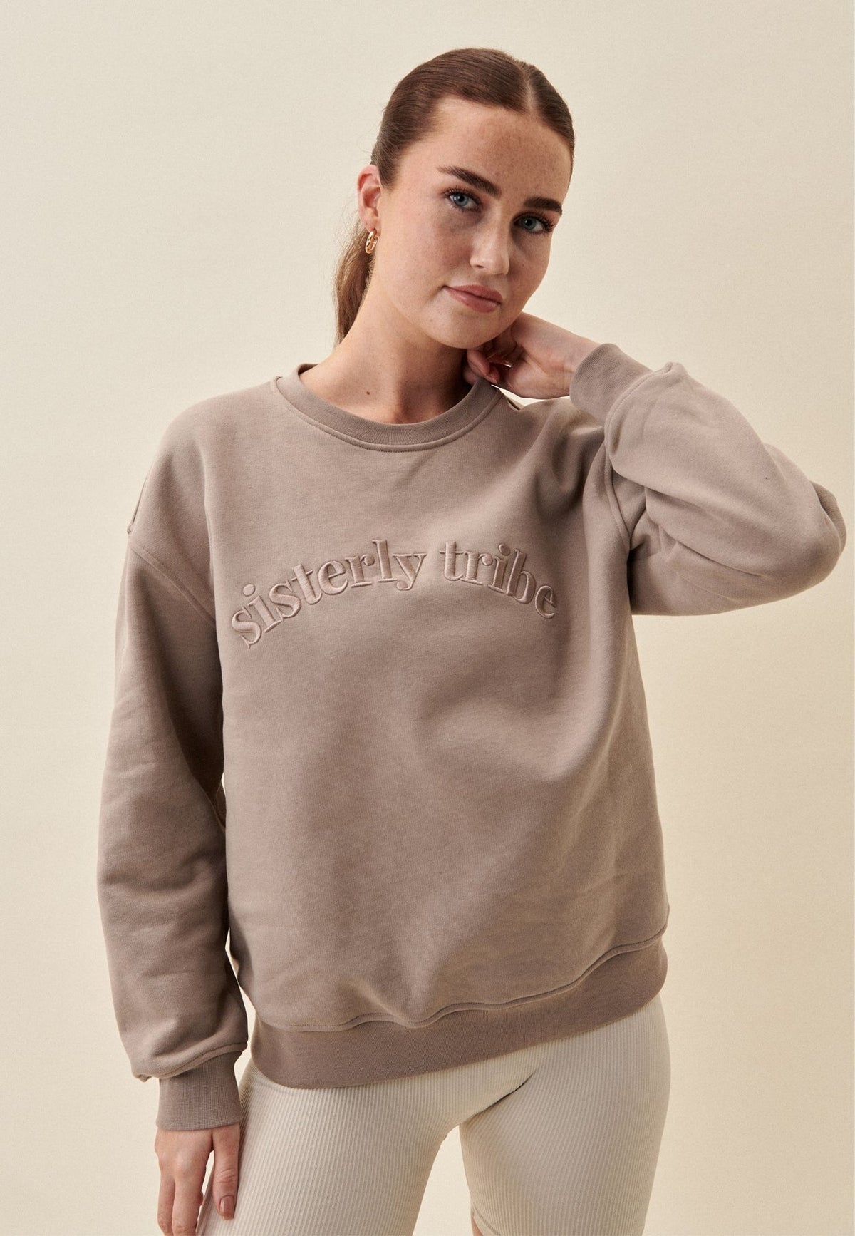 SISTERLY TRIBE SWEATSHIRT - CAPPUCCINO