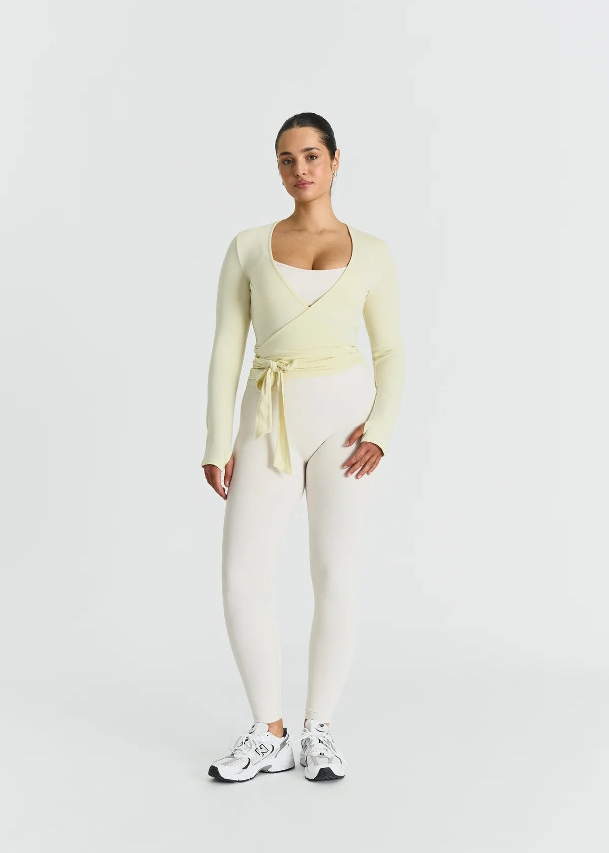 SOFT BALLET WRAP TOP - LEMONADE