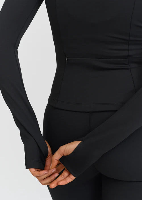 SOFTSCULPT ZIP JACKET - BLACK