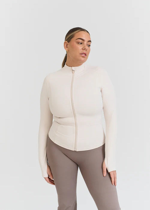 SOFTSCULPT ZIP JACKET - MARSHMALLOW