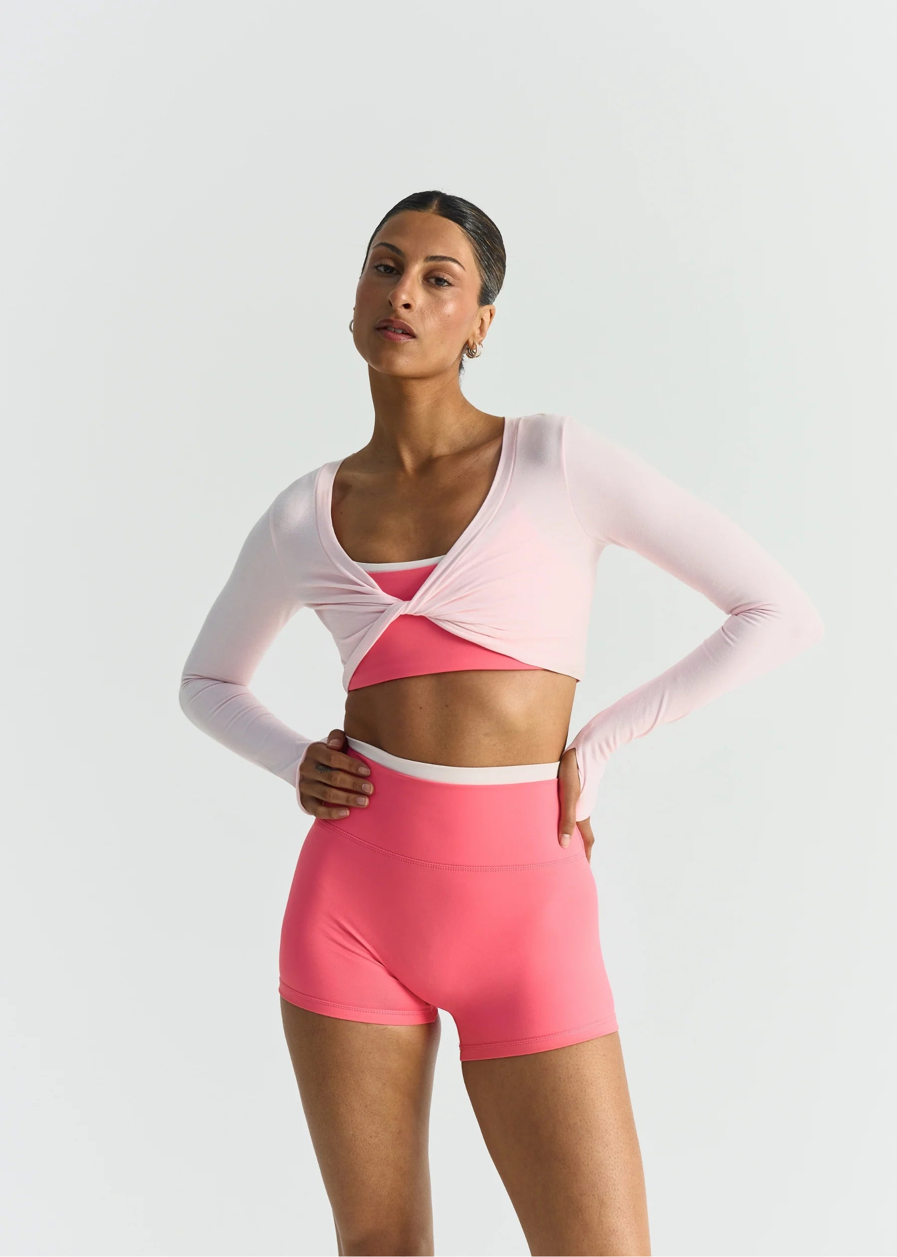 SOFT COTTON TWIST TOP - BALLET SLIPPER