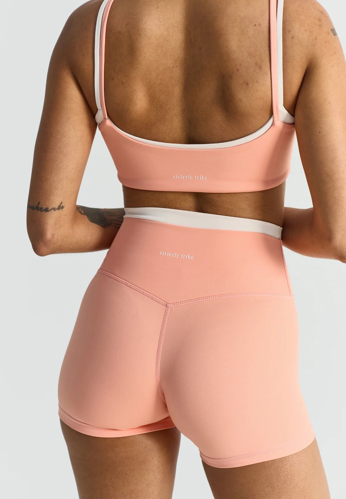 SOFTSCULPT DOUBLE LAYER SHORTS - PEACH