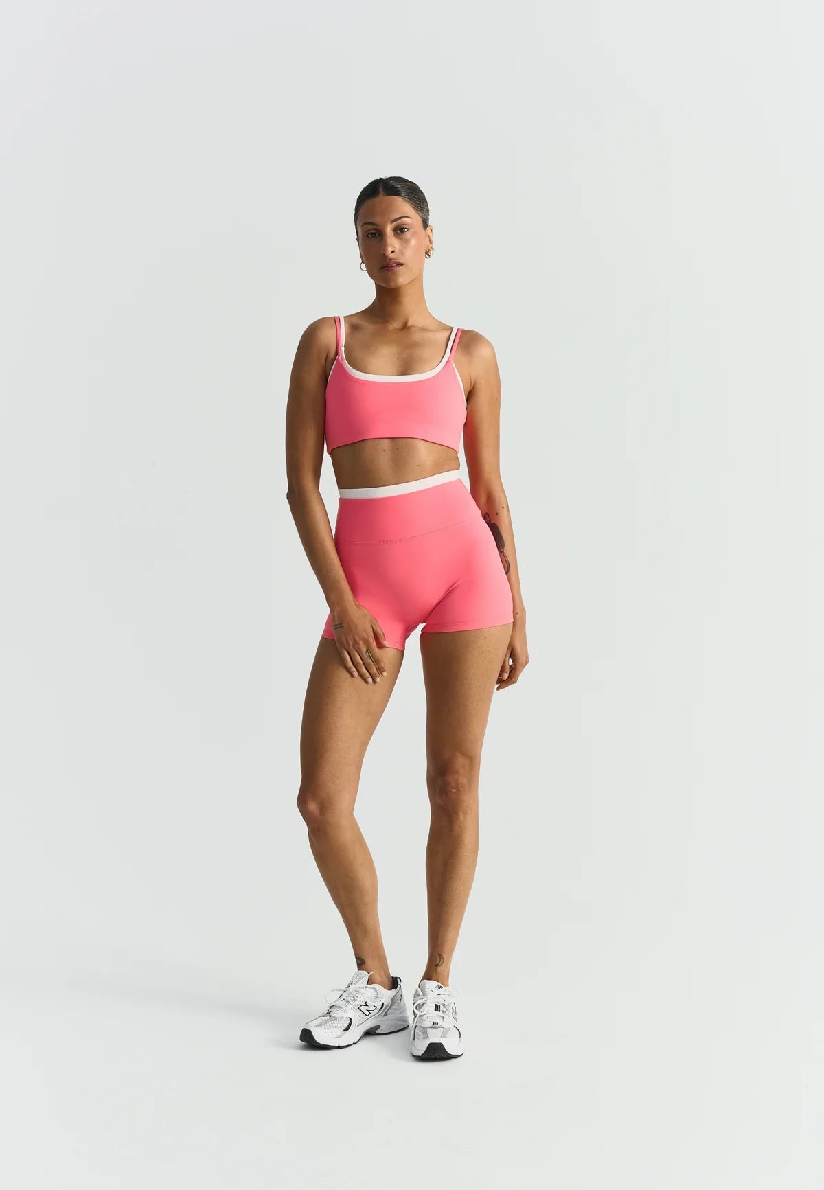 SOFTSCULPT DOUBLE LAYER SHORTS - SUNKISSED CORAL