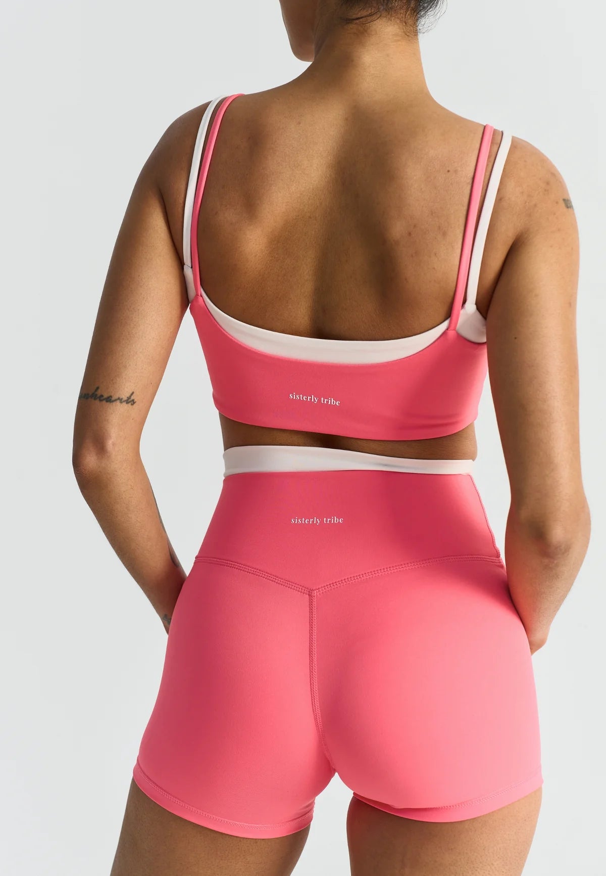 SOFTSCULPT DOUBLE LAYER SHORTS - SUNKISSED CORAL