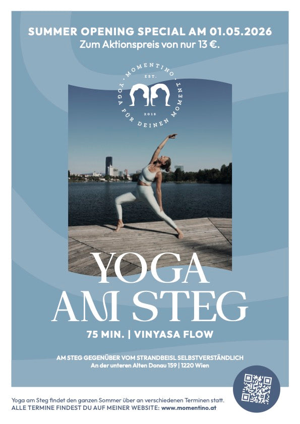 Yoga am Steg an der alten Donau