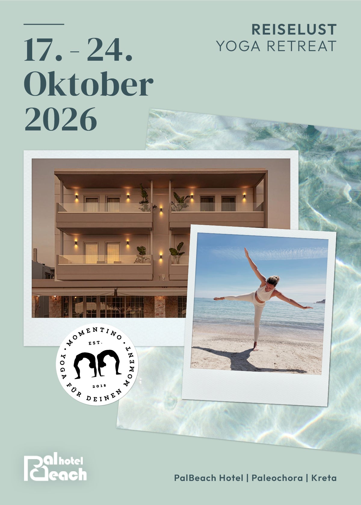 Reiselust Yoga Retreat | 17.–24. Oktober 2026 | Kreta