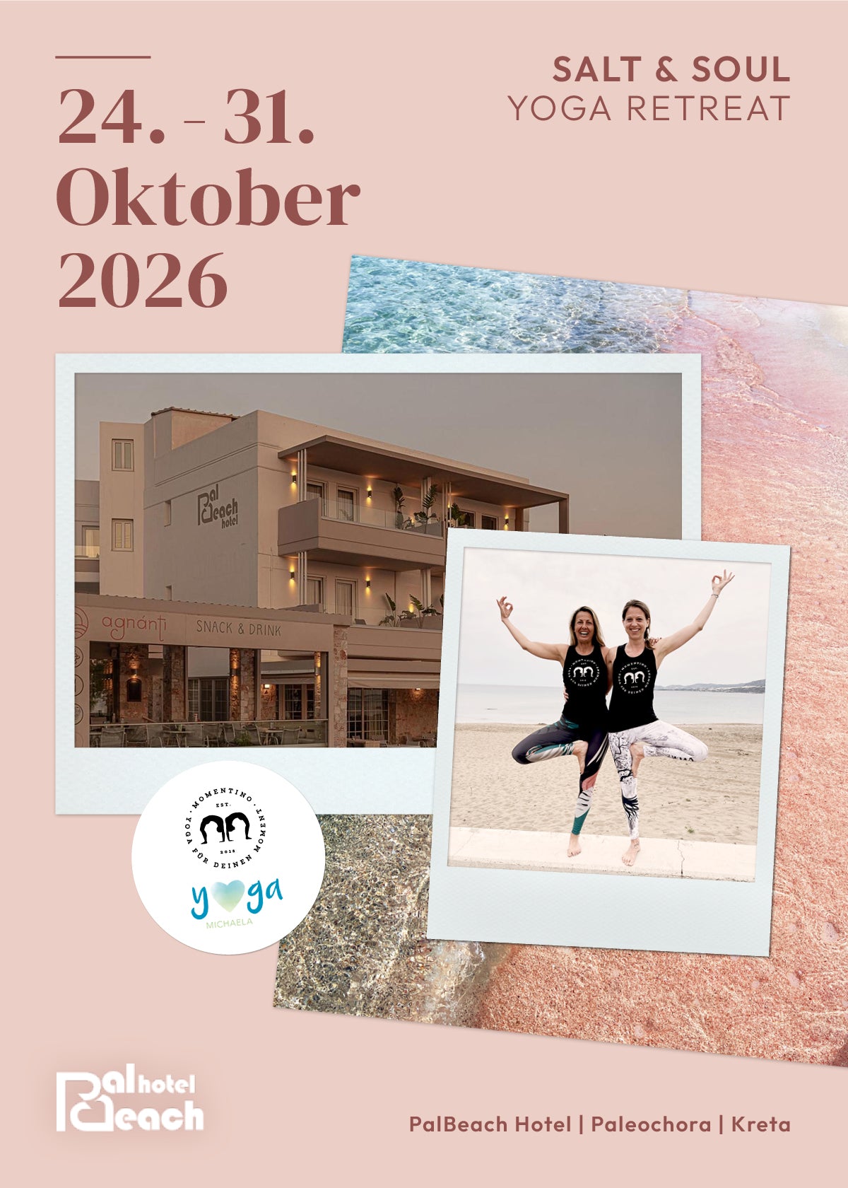 Salt & Soul Yoga Retreat | 24. - 31. Okt 2026 | Kreta