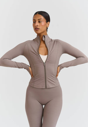 SOFTSCULPT ZIP JACKET - CLAY