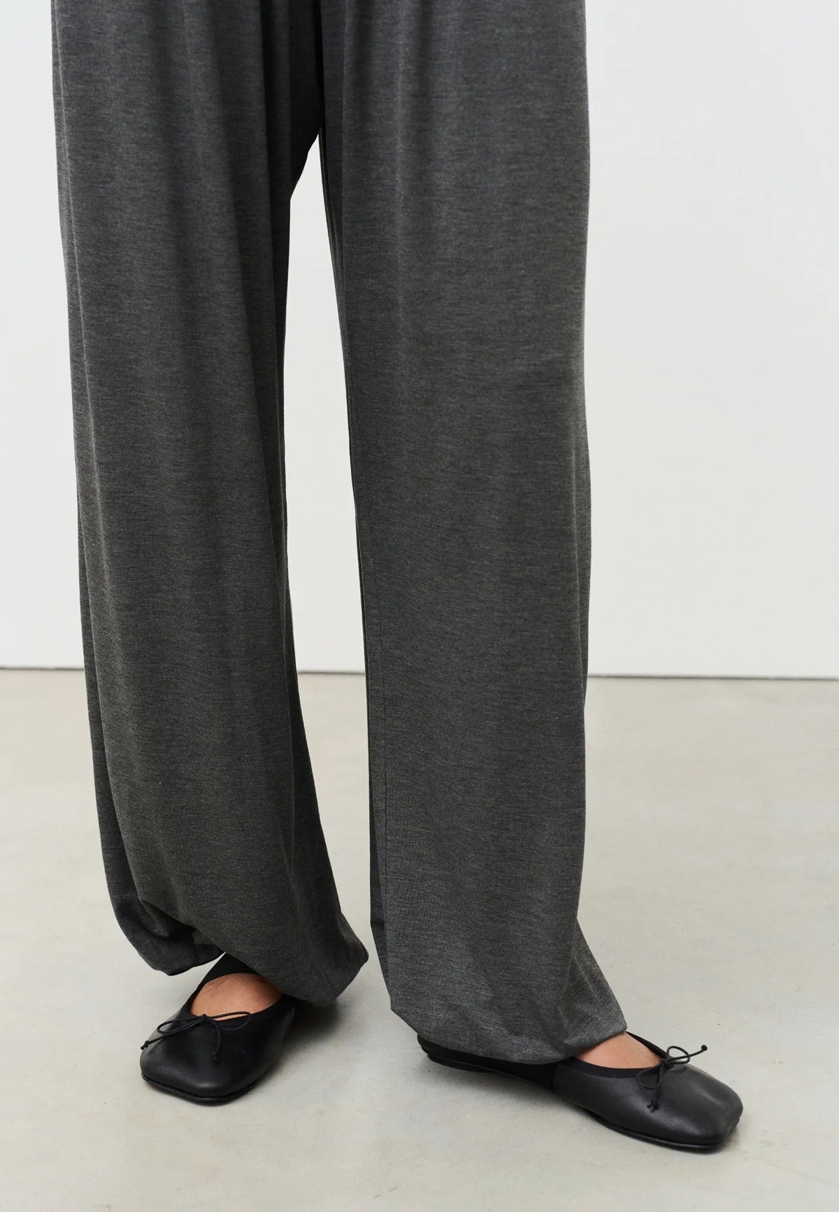 BALLOON PANTS - DARK GREY MARL