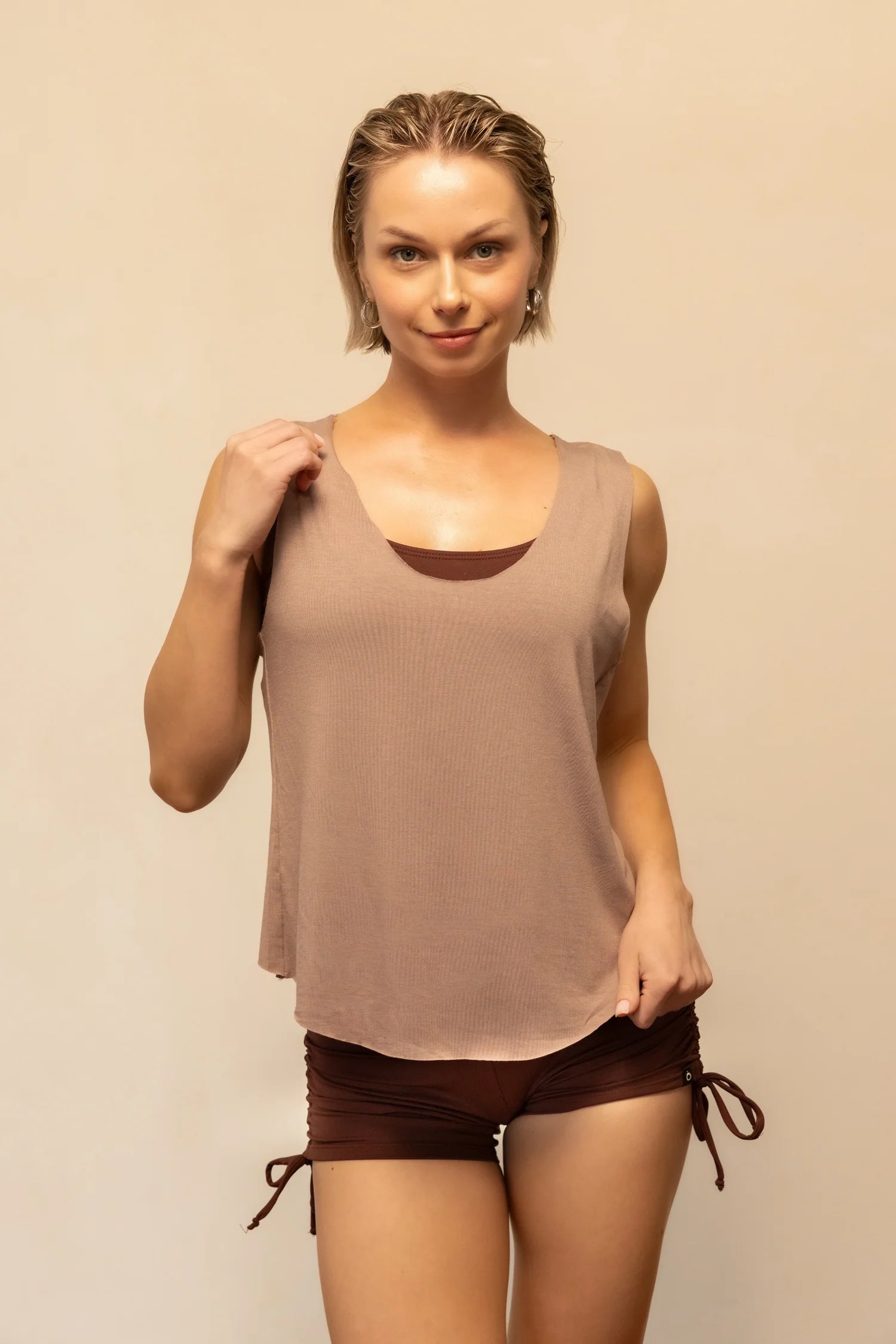 PURA VIDA TOP - TOFFEE