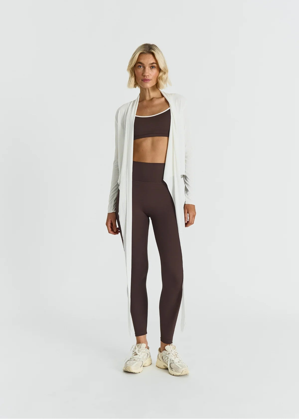 RIBBED BALLET WRAP - OFF WHITE