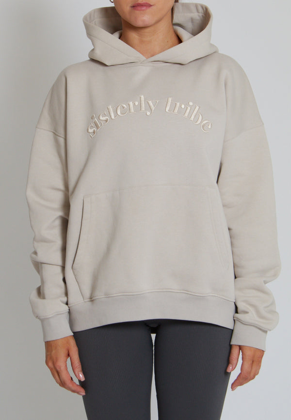 SISTERLY TRIBE HOODIE - DOVE