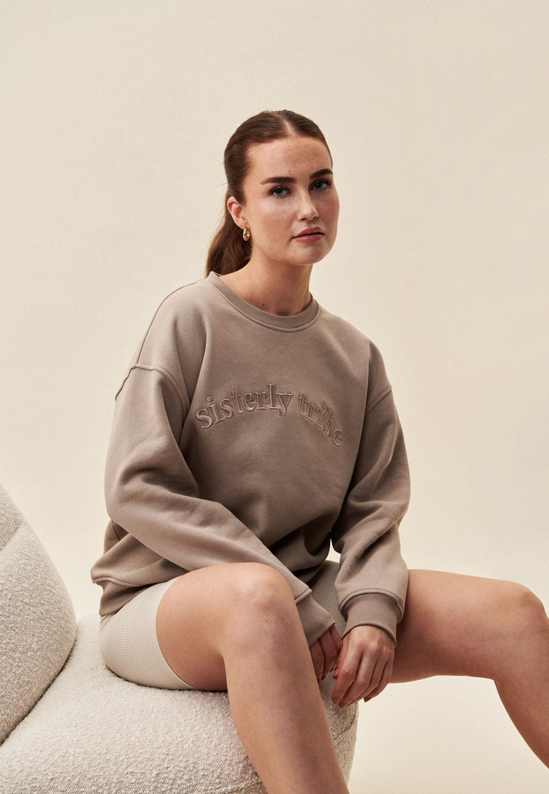 SISTERLY TRIBE SWEATSHIRT - CAPPUCCINO