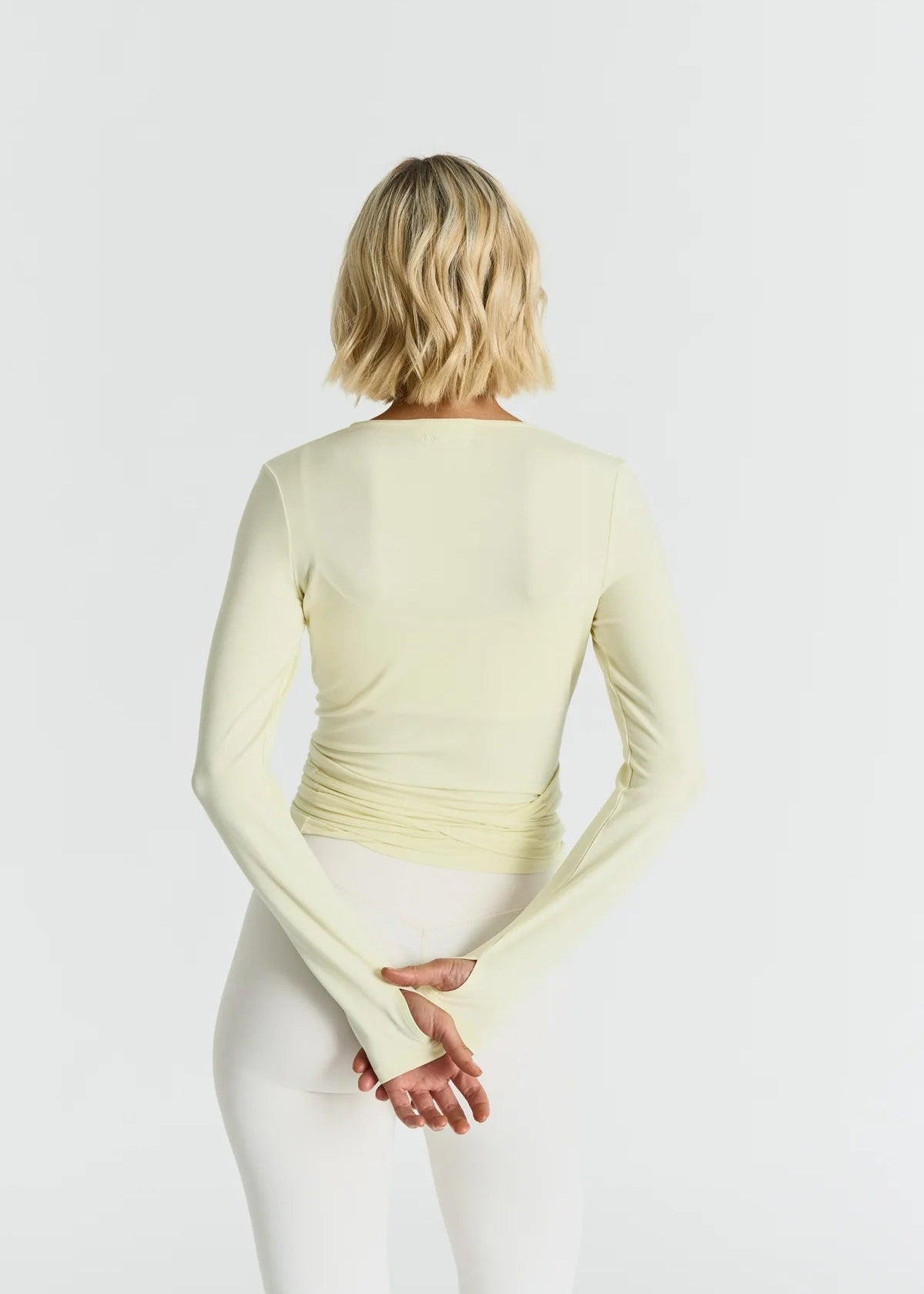 SOFT BALLET WRAP TOP - LEMONADE