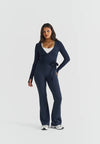 SOFT BALLET WRAP TOP - NAVY