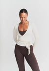 SOFT BALLET WRAP TOP - OFF WHITE