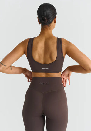 SOFTSCULPT DEEP V-NECK BRA - ESPRESSO