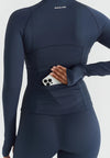 SOFTSCULPT ZIP JACKET - NAVY
