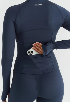 SOFTSCULPT ZIP JACKET - NAVY