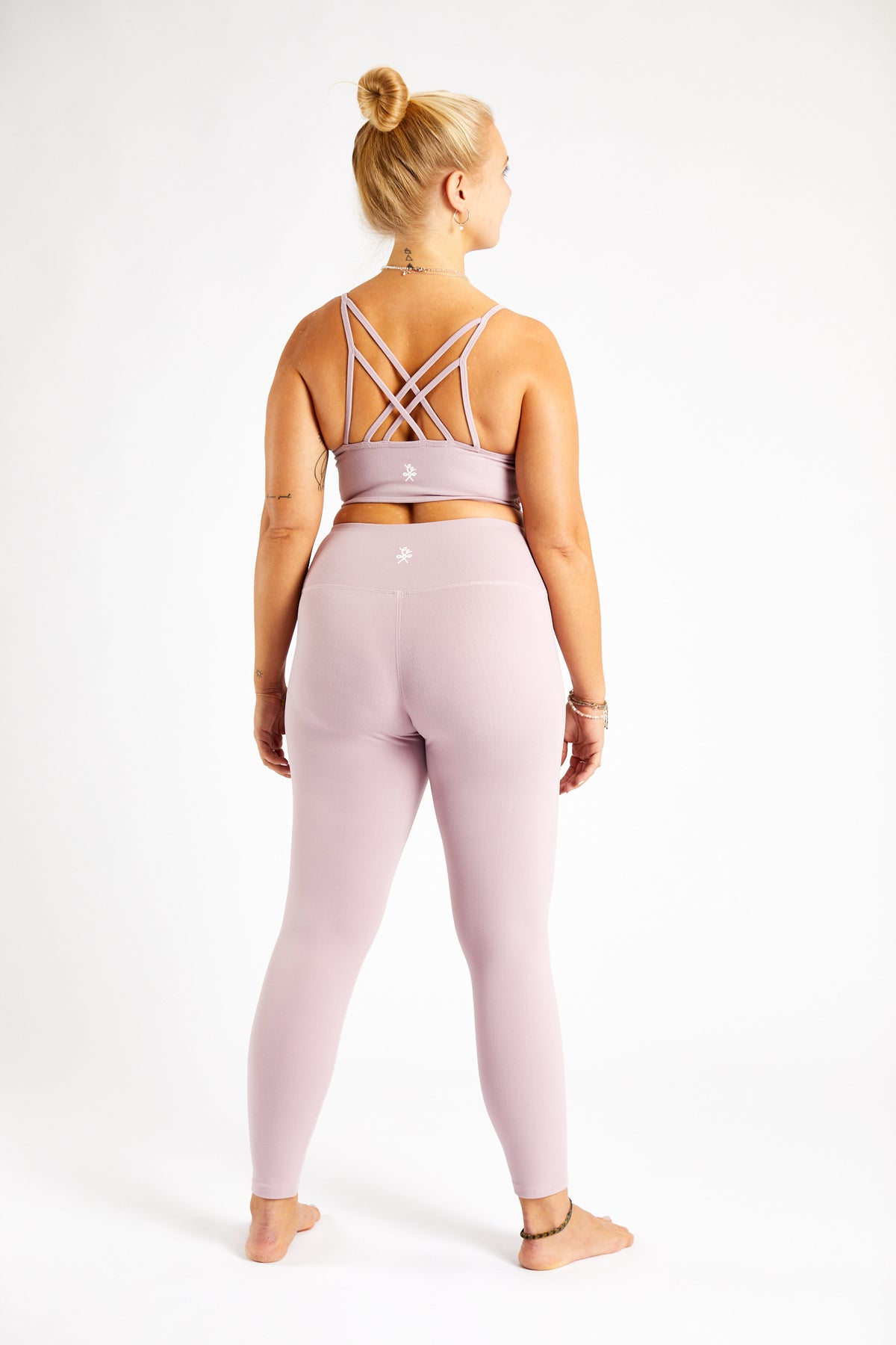 NICOLE HI-RISE YOGA LEGGINGS IN PUDERROSA