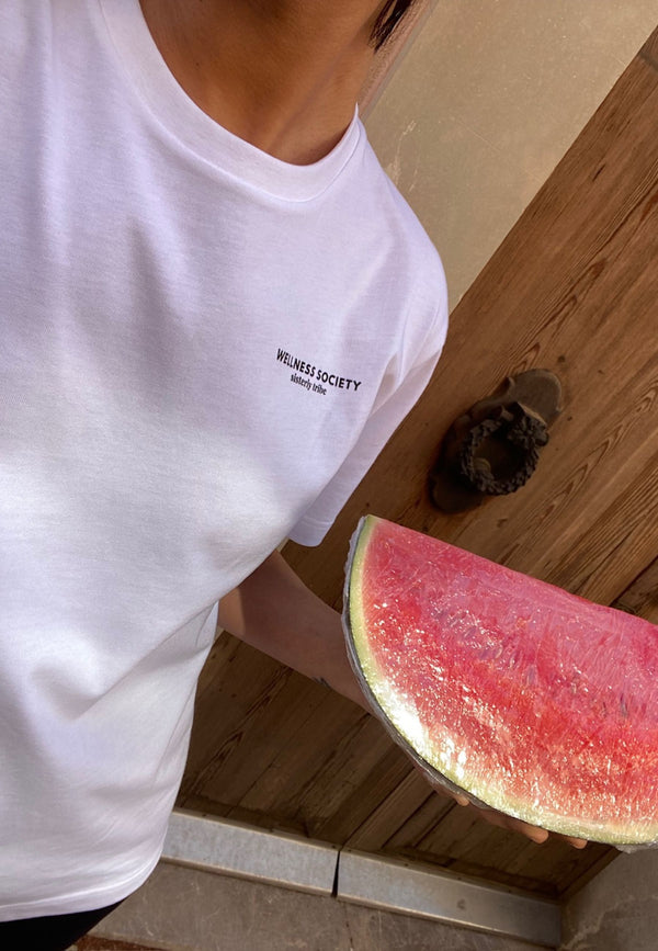 SISTERLY TRIBE OVERSIZED T-SHIRT - WHITE/BLACK