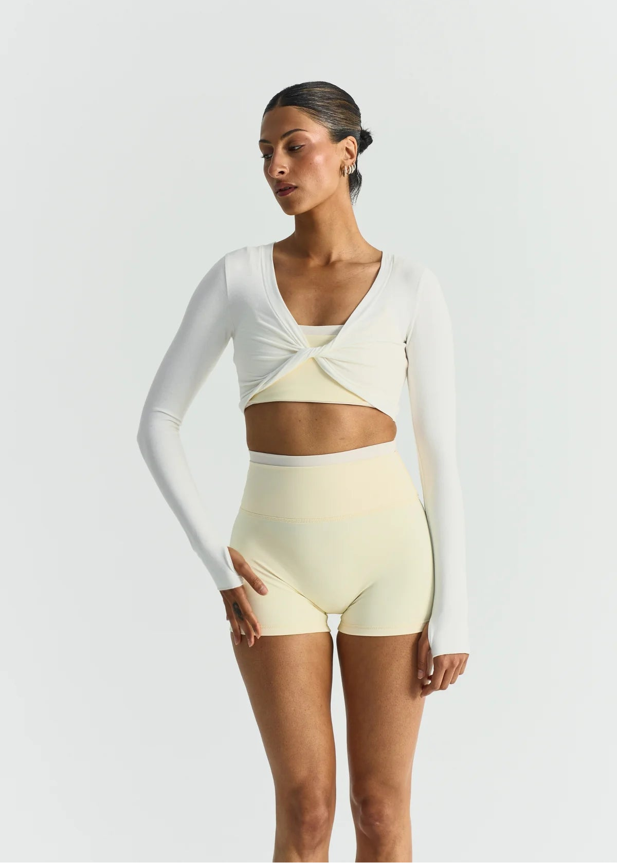 SOFTSCULPT DOUBLE LAYER SHORTS - LEMONADE