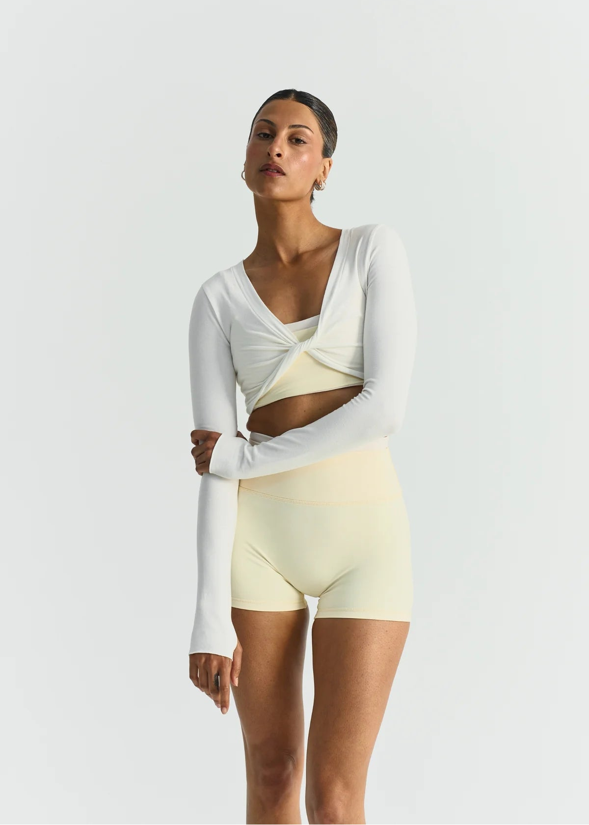 SOFTSCULPT DOUBLE LAYER SHORTS - LEMONADE