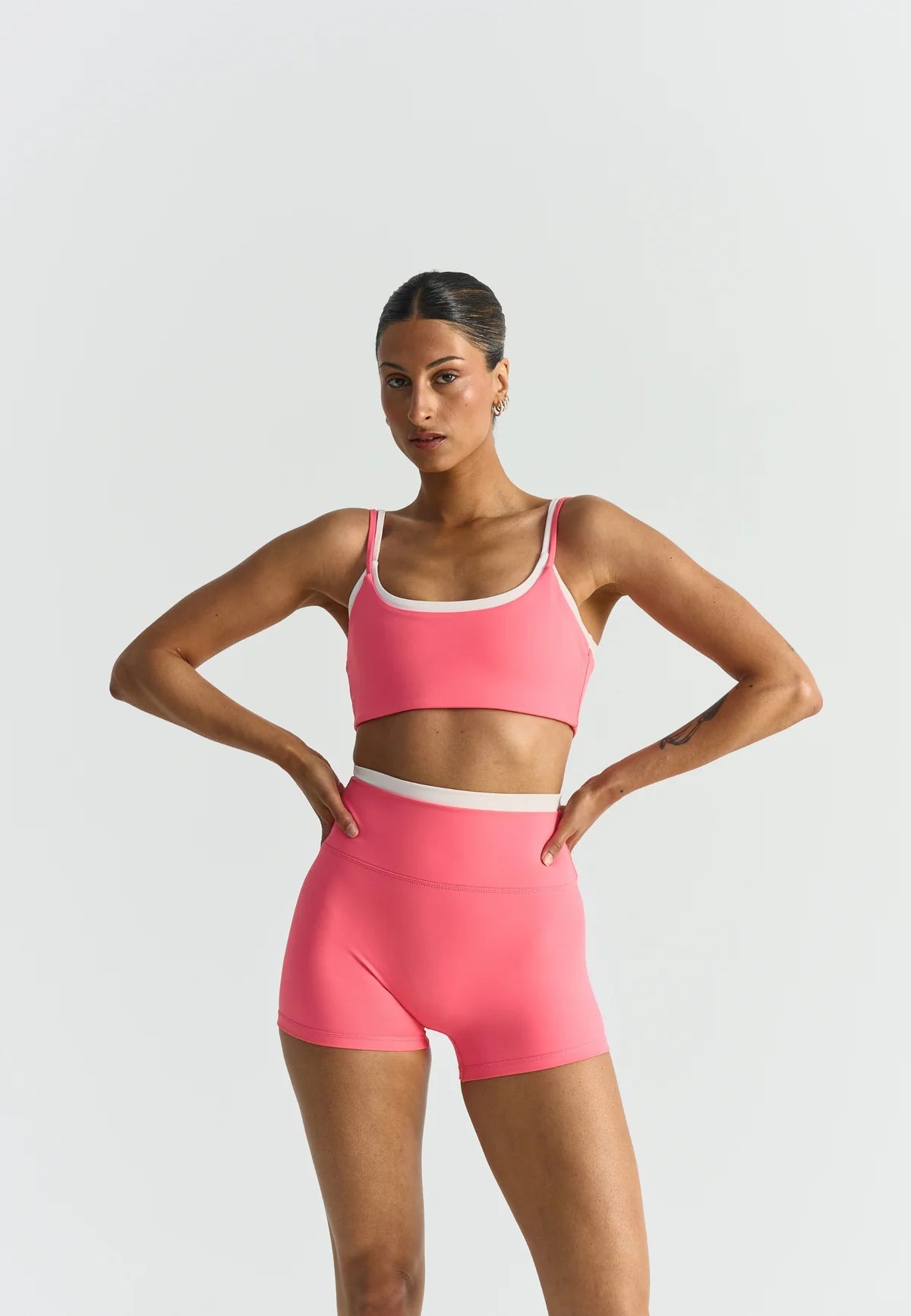 SOFTSCULPT DOUBLE LAYER SHORTS - SUNKISSED CORAL