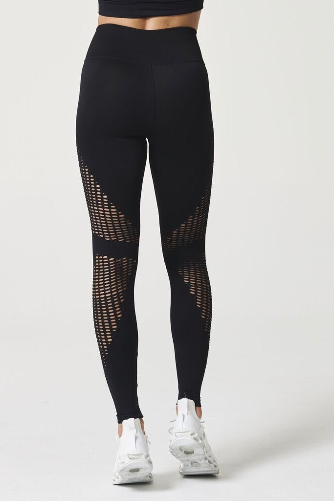 BREATHE MESH LEGGING - BLACK