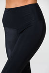 SWEETHEART MIDI LEGGING - BLACK RIB