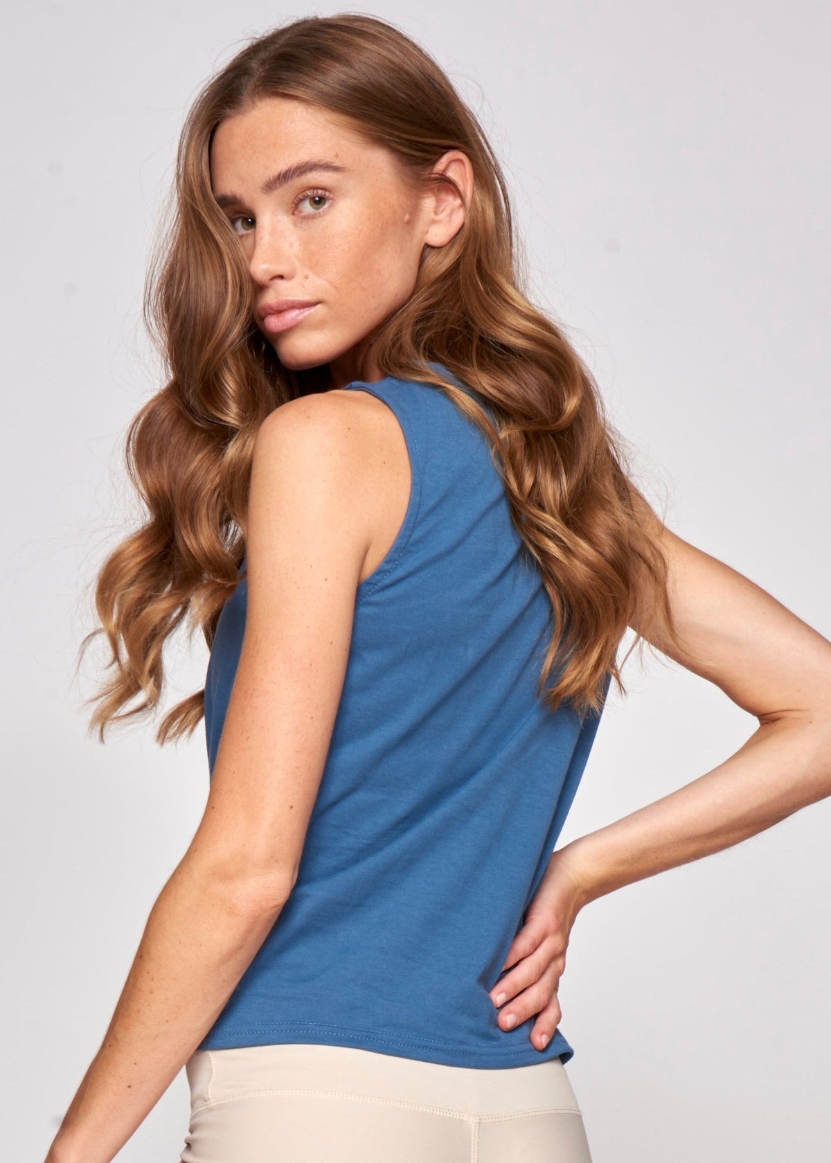 TWISTED KNOT FRONT TOP - MIDNIGHT BLUE