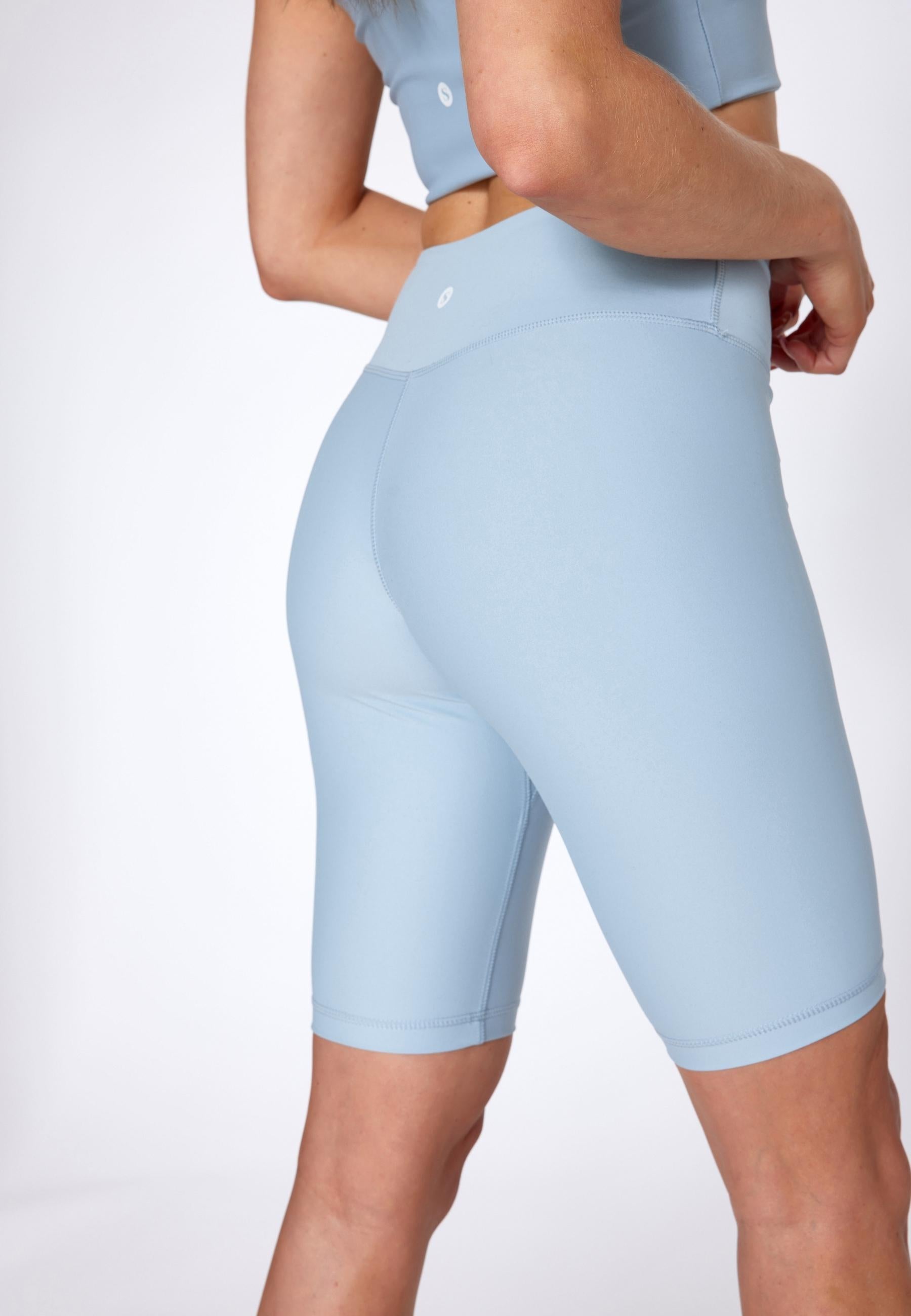 YOGA BIKER SHORTS - SLATE