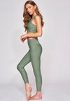 CLASSIC HIGH WAISTED 7/8 LEGGING - MINERAL GREEN