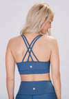 CLASSIC CRISS-CROSS BRA - PINE BLUE