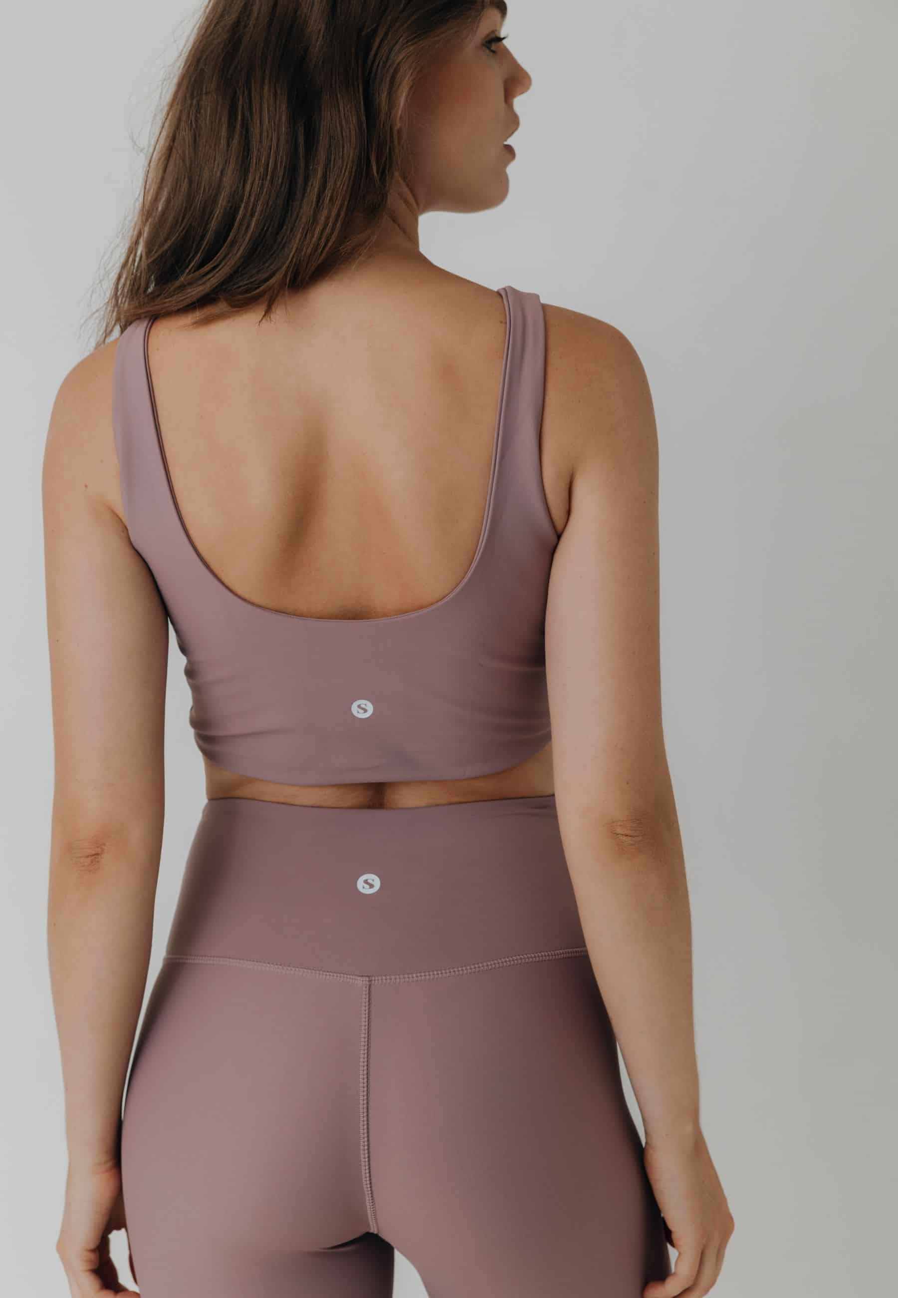 YOGA MIDI SCOOP TOP - DUSKY ORCHID