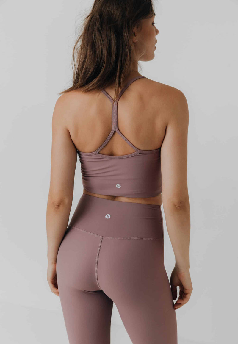 YOGA SINGLET TOP - DUSKY ORCHID