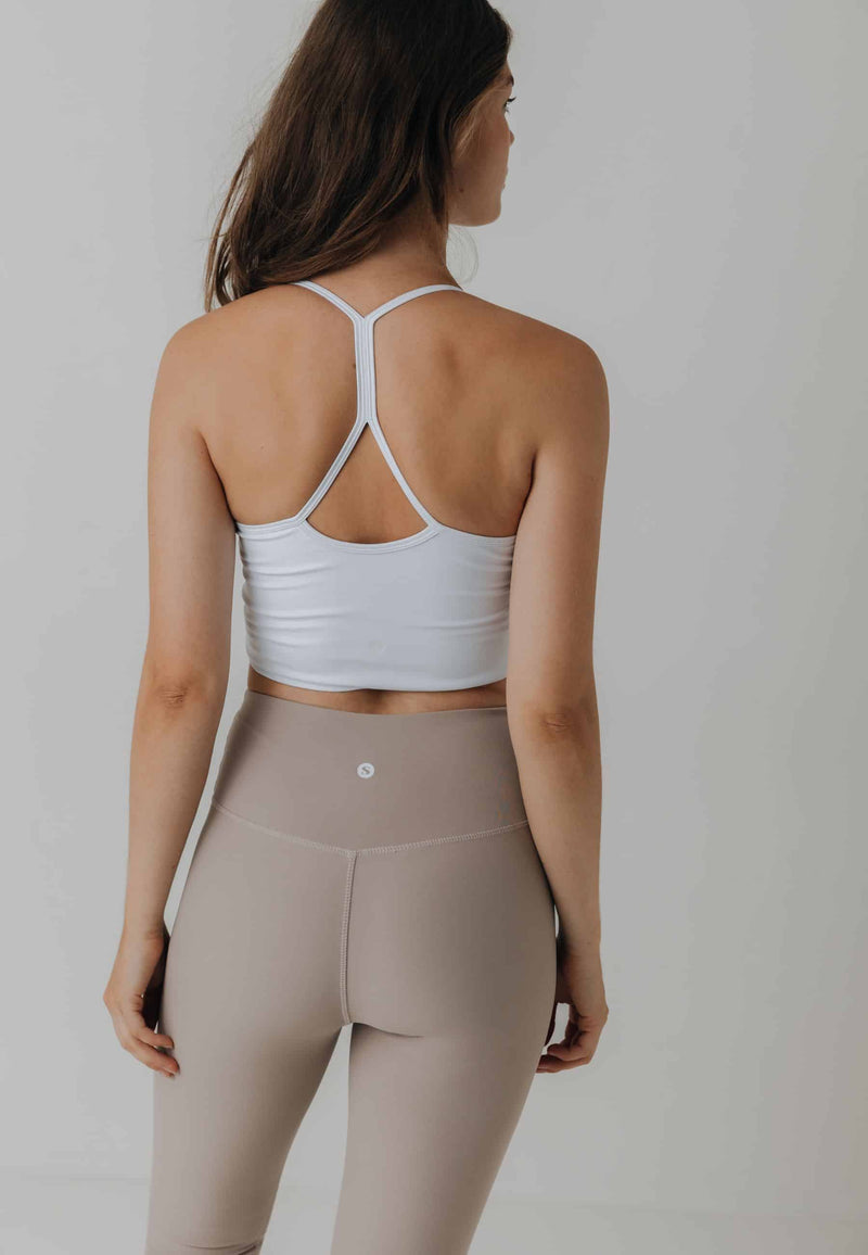 YOGA SINGLET TOP - WHITE